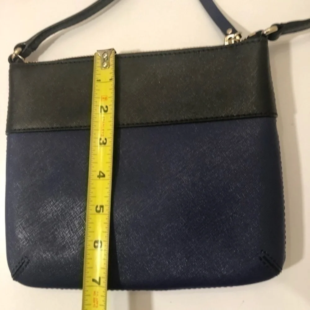 Kate spade blue black crossbody bag color block